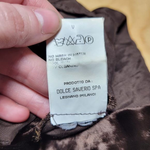 Dolce & Gabbana Brown Velvet & Lace Skirt - Picture 8 of 11